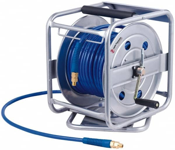 PRO-SOURCE - 100' Manual Hose Reel - 250 psi, Hose Included - Caliber Tooling