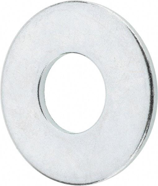 Value Collection - 9/16" Screw, Grade 2 Steel USS Flat Washer - 5/8" ID x 1-1/2" OD, 7/64" Thick, Zinc-Plated Finish - Caliber Tooling