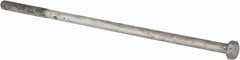 Value Collection - 1-8 Thread, 26" Length Under Head, Steel Hex Head Bolt - Hot Dipped Galvanized Coated, UNC Thread, ASTM A307, Grade 2 - Caliber Tooling