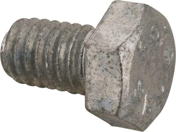 Value Collection - 5/16-18 Thread, 1/2" Length Under Head, Steel Hex Head Bolt - Hot Dipped Galvanized Coated, UNC Thread, ASTM A307, Grade 2 - Caliber Tooling