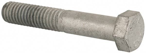 Value Collection - 3/8-16 Thread, 2-1/4" Length Under Head, Steel Hex Head Bolt - Hot Dipped Galvanized Coated, UNC Thread, ASTM A307, Grade 2 - Caliber Tooling