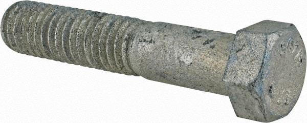 Value Collection - 7/16-14 Thread, 2-1/4" Length Under Head, Steel Hex Head Bolt - Hot Dipped Galvanized Coated, UNC Thread, ASTM A307, Grade 2 - Caliber Tooling