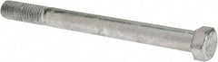 Value Collection - 7/16-14 Thread, 5" Length Under Head, Steel Hex Head Bolt - Hot Dipped Galvanized Coated, UNC Thread, ASTM A307, Grade 2 - Caliber Tooling