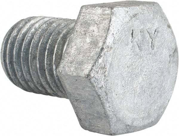 Value Collection - 3/4-10 Thread, 1" Length Under Head, Steel Hex Head Bolt - Hot Dipped Galvanized Coated, UNC Thread, ASTM A307, Grade 2 - Caliber Tooling