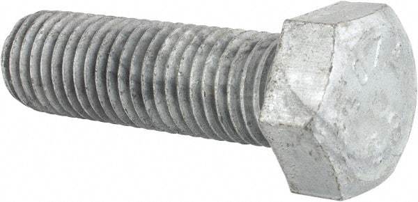 Value Collection - 3/4-10 Thread, 2-1/2" Length Under Head, Steel Hex Head Bolt - Hot Dipped Galvanized Coated, UNC Thread, ASTM A307, Grade 2 - Caliber Tooling