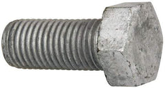 Value Collection - 1-8 Thread, 2-1/4" Length Under Head, Steel Hex Head Bolt - Hot Dipped Galvanized Coated, UNC Thread, ASTM A307, Grade 2 - Caliber Tooling