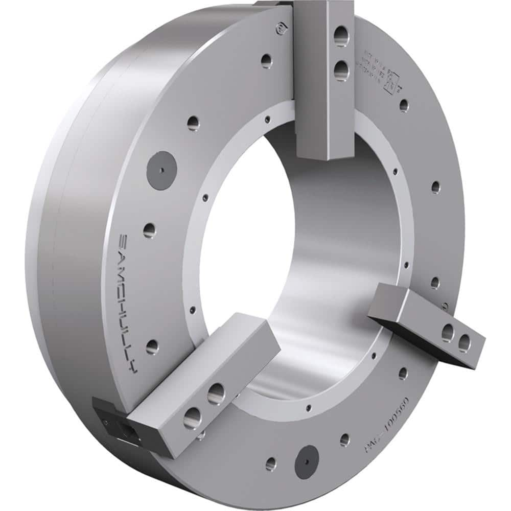 Power Lathe Chucks; Chuck Diameter (Decimal Inch): 470 mm; Mount Type: Plain Back; Number of Jaws: 3; Through-hole Diameter: 191 mm; Chuck Actuation Style: Self-Contained; Operation Type: Air; Jaw Stroke Diameter: 20 mm; Moment Of Inertia: 9.8 kgf/m ™; Ma