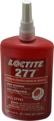 Loctite - 250 mL Bottle, Red, High Strength Liquid Threadlocker - Series 277, 24 hr Full Cure Time, Hand Tool, Heat Removal - Caliber Tooling