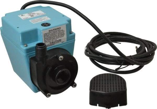 Little Giant Pumps - 670 GPH, 1/15 HP, 8.8 psi, Aluminum Miniature Submersible Pump - 3/4 Inch Inlet, 1/2 Inch MNPT Outlet, 10 Ft. Long Power Cord, 2.5 Amp - Caliber Tooling