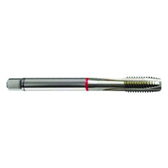 M6 × 1.0 3FL 6H Cobalt Spiral Point Plug Red Ring Tap-Bright FORM-B DIN 376 - Caliber Tooling