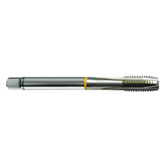 M4 x .70 3FL 6H Cobalt Spiral Point Plug Yellow Ring Tap-Bright FORM-B DIN 376 - Caliber Tooling