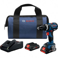 Bosch - 18 Volt 1/2" Keyless Chuck Cordless Hammer Drill - 0 to 28,500 BPM, 0 to 600 & 0 to 1,900 RPM, Reversible - Caliber Tooling