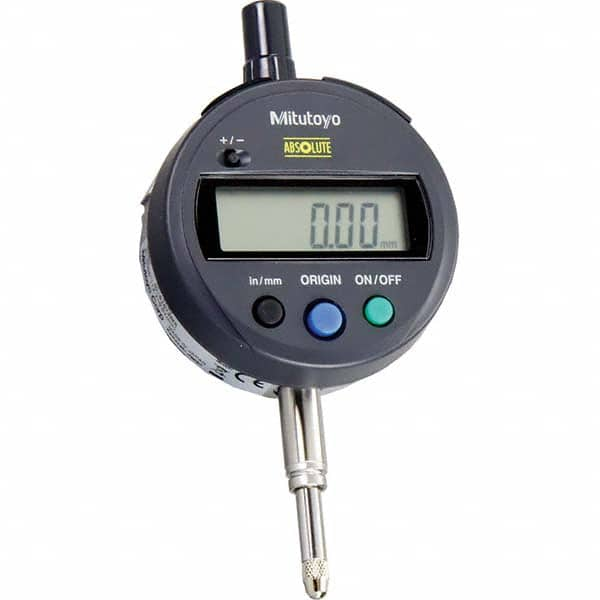 Mitutoyo - Electronic Drop Indicators Minimum Measurement (Decimal Inch): 0.0000 Maximum Measurement (mm): 12.7 - Caliber Tooling