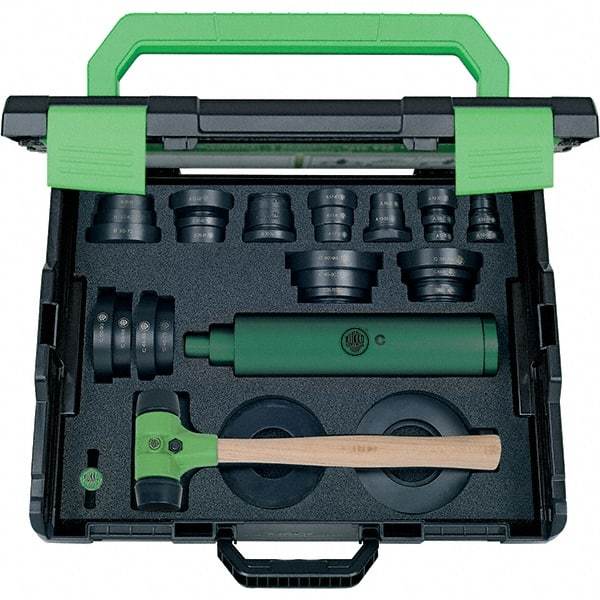 KUKKO - 37 Piece, Black/Green Plastic Bearing Fitting Kit - For Use with Ball Bearings - Caliber Tooling