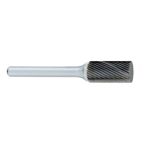 ‎SA-5F -1/2 × 1/2 LOC × 1/4 Shank × 2 OAL Cylindrical Carbide Medium Right Hand Spiral Burr - Caliber Tooling