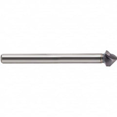 SpyroTec 25mm Head Diam, 3.8mm Cut Diam, 10mm Shank Diam, 3 Flute 90° High Speed Steel Countersink TiAlN Finish, Single End, 10mm Straight Shank, Right Hand Cut