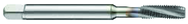 4-40 2B 3-Flute PM Cobalt Semi-Bottoming 15 degree Spiral Flute Tap-TiCN - Caliber Tooling