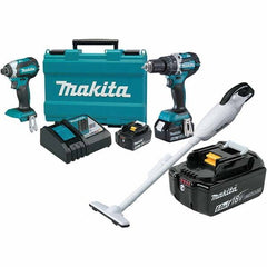 Makita - Cordless Tool Combination Kits Voltage: 18 Tools: 1/2" Hammer Drill; 1/4" Impact Driver - Caliber Tooling