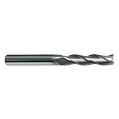 7/16 Dia. x 5 Overall Length 3-Flute Square End Solid Carbide SE End Mill-Round Shank-Center Cut-Uncoated - Caliber Tooling