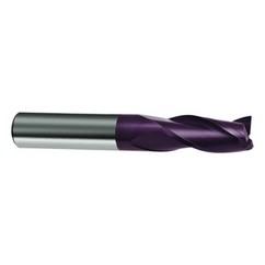 5/8 Dia. x 3-1/2 Overall Length 3-Flute Square End Solid Carbide SE End Mill-Round Shank-Center Cut-Firex - Caliber Tooling