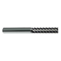 1/4" Dia. - 3" OAL - 45° Helix Bright Carbide End Mill - 6 FL - Caliber Tooling