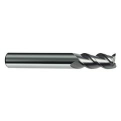 2.5mm Dia. - 32mm OAL - 45° Helix Bright Carbide End Mill - 3 FL - Caliber Tooling