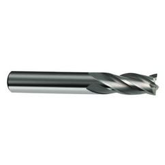 5mm Dia. x 50mm Overall Length 4-Flute Square End Solid Carbide SE End Mill-Round Shank-Center Cut-Uncoated - Caliber Tooling