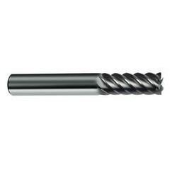 14mm Dia. - 83mm OAL - 45° Helix Bright Carbide End Mill - 6 FL - Caliber Tooling