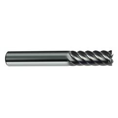 10mm Dia. - 72mm OAL - 45° Helix Bright Carbide End Mill - 6 FL - Caliber Tooling