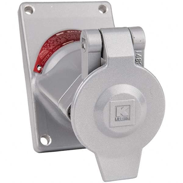 Hubbell Killark - Straight Blade Receptacles Receptacle Type: Single Receptacle Grade: Industrial - Caliber Tooling