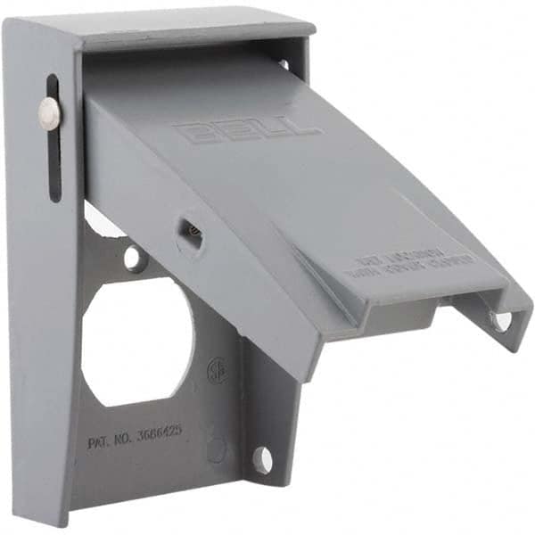 Hubbell-Raco - Weatherproof Box Covers Cover Shape: Rectangle Number of Holes in Outlet: 2 - Caliber Tooling