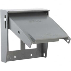 Hubbell-Raco - Weatherproof Box Covers Cover Shape: Rectangle Number of Holes in Outlet: 2 - Caliber Tooling