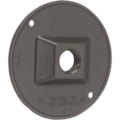 Hubbell-Raco - Weatherproof Box Covers Cover Shape: Round Number of Holes in Outlet: 1 - Caliber Tooling