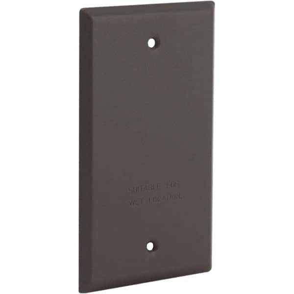 Hubbell-Raco - Weatherproof Box Covers Cover Shape: Rectangle Number of Holes in Outlet: 0 - Caliber Tooling