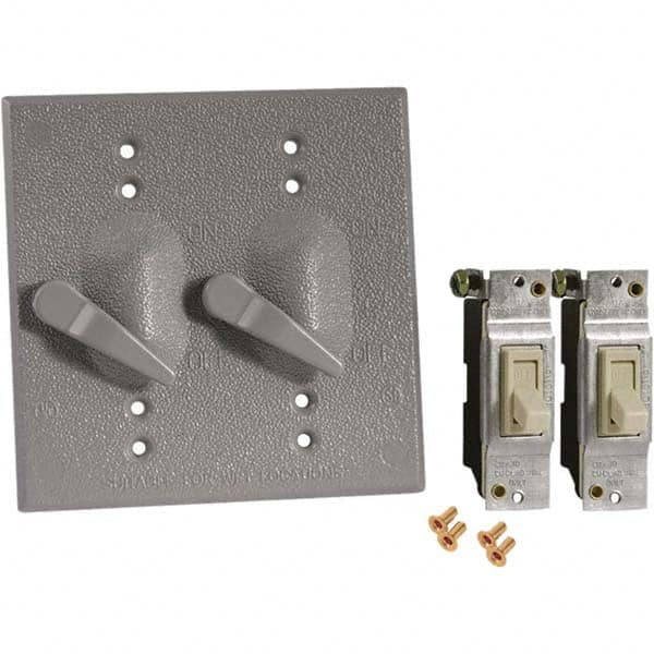 Hubbell-Raco - Weatherproof Box Covers Cover Shape: Rectangle Number of Holes in Outlet: 2 - Caliber Tooling