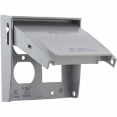 Hubbell-Raco - Weatherproof Box Covers Cover Shape: Rectangle Number of Holes in Outlet: 3 - Caliber Tooling