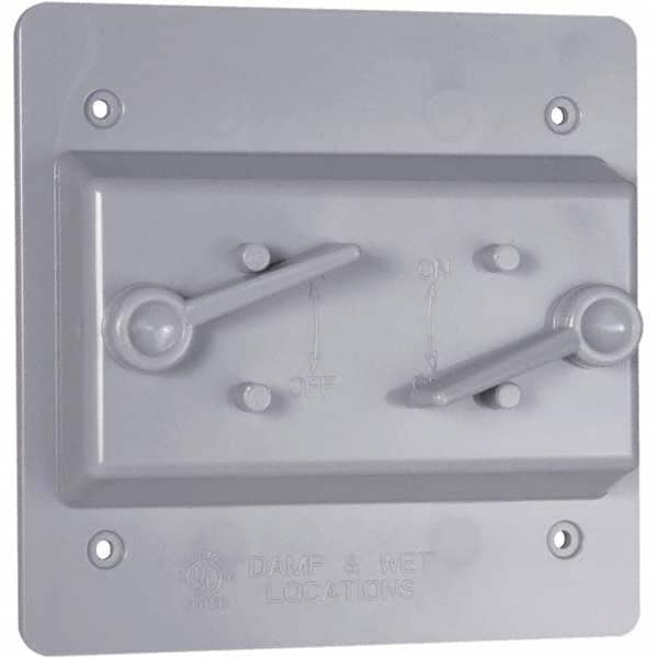 Hubbell-Raco - Weatherproof Box Covers Cover Shape: Rectangle Number of Holes in Outlet: 2 - Caliber Tooling