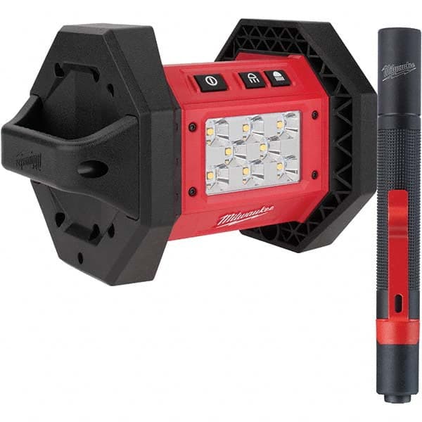 Milwaukee Tool - Cordless Work Lights Voltage: 18 Run Time: 3 hrs. - Caliber Tooling