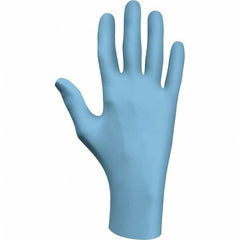 SHOWA - Size XL, 2.5 mil, Industrial Grade, Powder Free Nitrile Disposable Gloves - Exact Industrial Supply