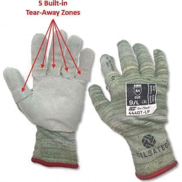 Tilsatec - Size XL (10), ANSI Cut Lvl A4, Puncture Lvl 4, Abrasion Lvl 4, Cut & Puncture Resistant Gloves - Caliber Tooling