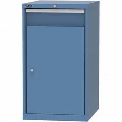 LISTA - 1 Drawer, 99 Compartment Bright Blue Steel Modular Storage Cabinet - Caliber Tooling