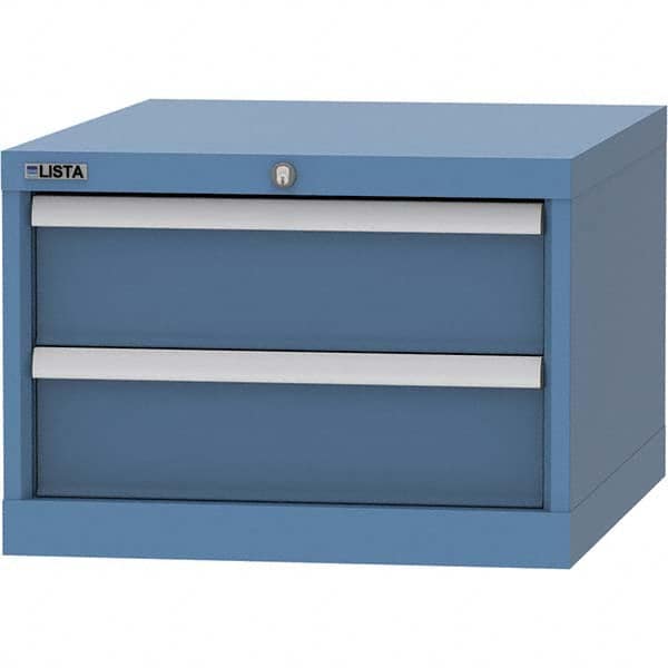 LISTA - 1 Drawer, 99 Compartment Bright Blue Steel Modular Storage Cabinet - Caliber Tooling