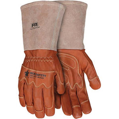 MCR Safety - Size M Leather or Synthetic Leather General Protection Work Gloves - Caliber Tooling