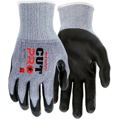 MCR Safety - Size XL, ANSI Cut Lvl A3, Puncture Lvl 4, Abrasion Lvl 4, Nitrile Coated Cut & Puncture Resistant Gloves - Caliber Tooling