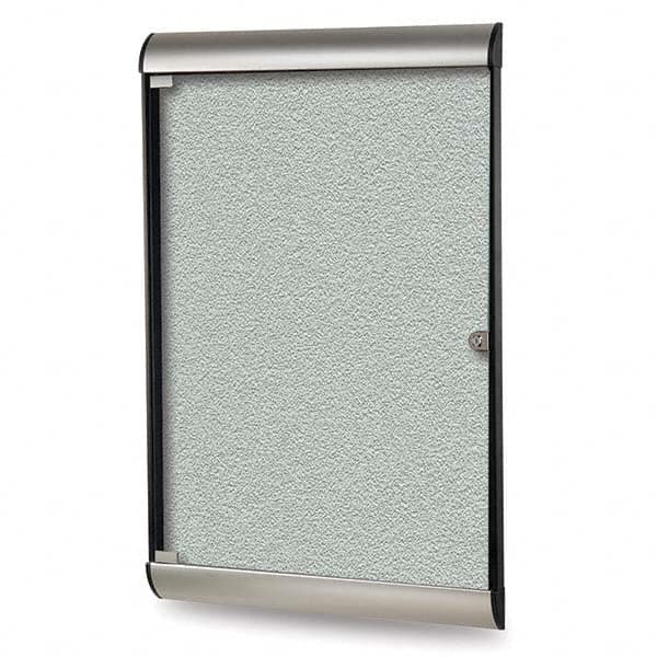 Ghent - Cork Bulletin Boards Style: Enclosed Bulletin Board Color: Silver - Caliber Tooling