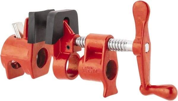 Bessey - 3/4" Pipe, 2-3/8" Throat Depth, Traditional Pipe Clamp - Caliber Tooling