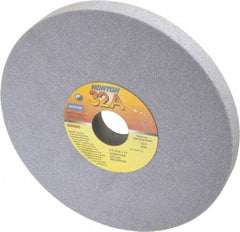 Norton - 8" Diam x 1-1/4" Hole x 3/4" Thick, H Hardness, 60 Grit Surface Grinding Wheel - Aluminum Oxide, Type 1, Medium Grade, 3,600 Max RPM, Vitrified Bond, No Recess - Caliber Tooling