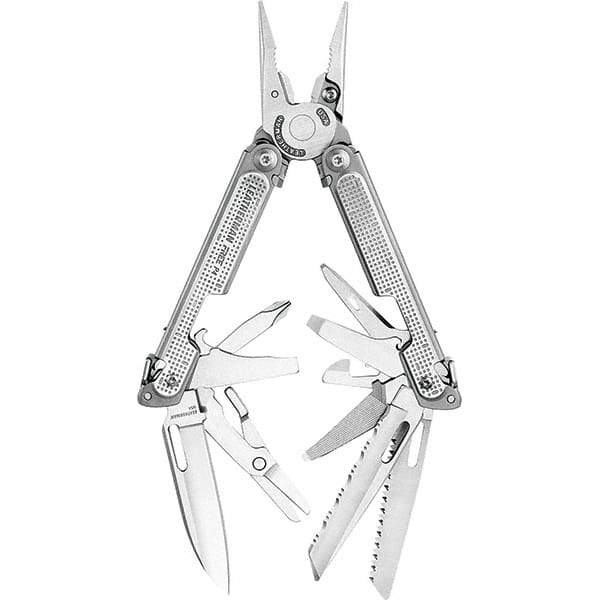 Leatherman - 21 Piece Multi-Tool - Silver, 7" OAL, 4" Closed Length - Caliber Tooling