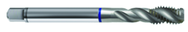 M12x1.75 6H 3-Flute PM Cobalt Blue Ring Semi-Bottoming 40 degree Spiral Flute Tap-Bright - Caliber Tooling