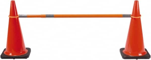 PRO-SAFE - 2" High Polypropylene Cone Bar - 3 Lb, Orange - Caliber Tooling